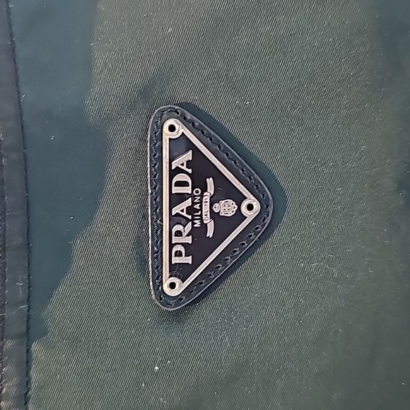 Prada Green Nylon Shoulder Bag - Picture 2 of 16